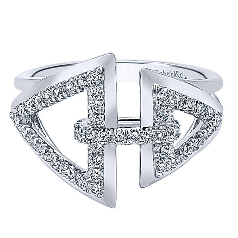 Gabriel & Co. 14k White Gold Diamond Fashion Ring LR50634W45JJ