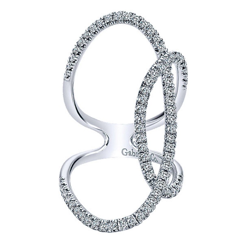 Gabriel & Co. 14k White Gold Diamond Fashion Ring LR50650W45JJ