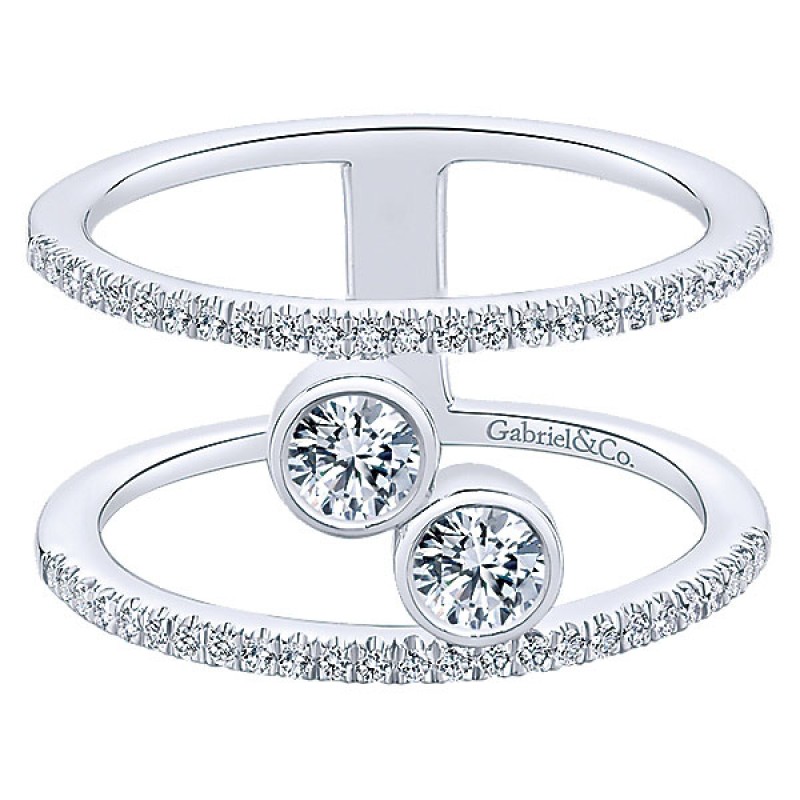 Gabriel & Co. 14k White Gold Diamond Fashion Ring LR51151W44JJ