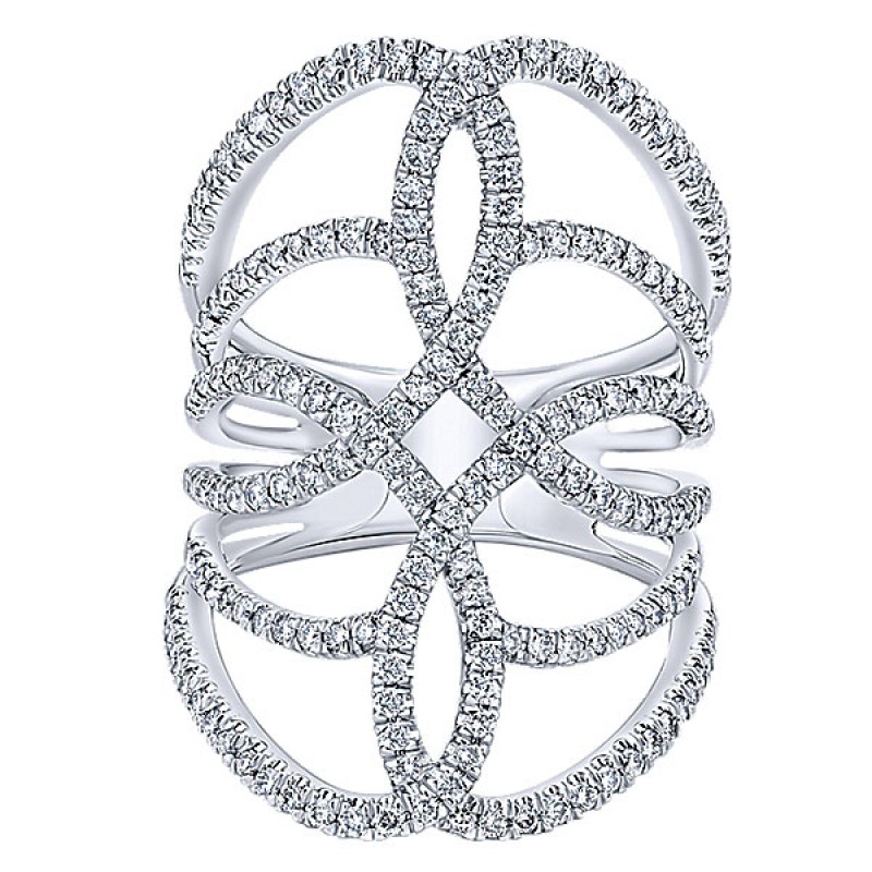 Gabriel & Co. 14k White Gold Diamond Statement LR50652W45JJ
