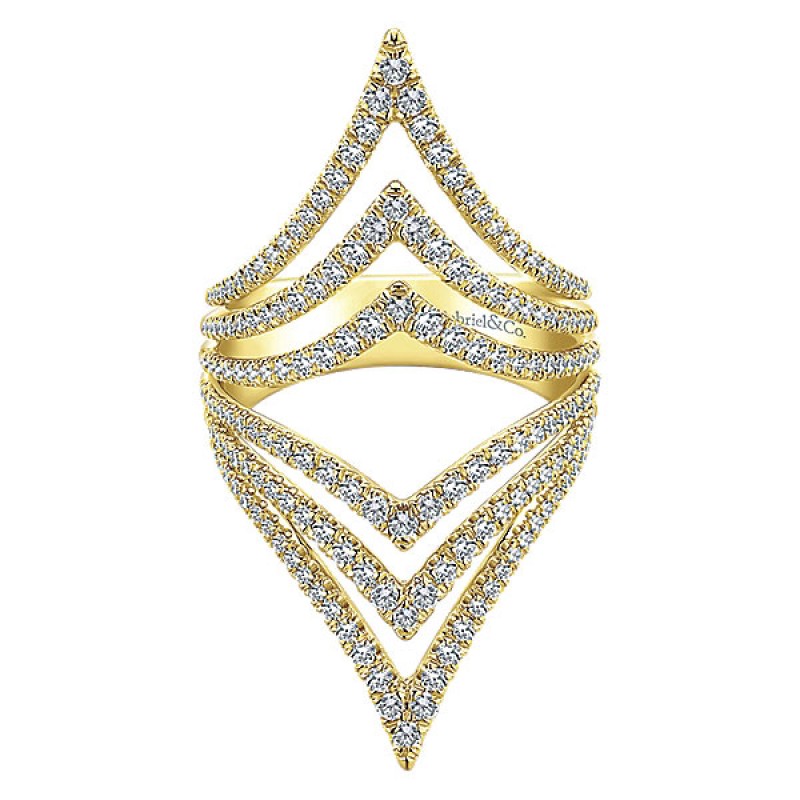 14k Yellow Gold Diamond V-Glory LR51125Y45JJ
