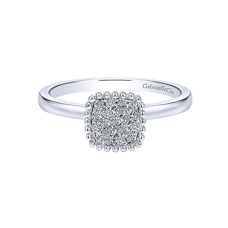Gaby Ladies' Ring 14k White Gold Diamond Fashion