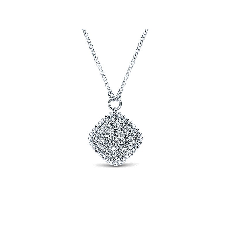 Gaby Necklace 14k White Gold Diamond Fashion