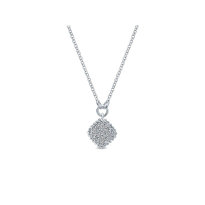 Gaby Necklace 14k White Gold Diamond Fashion