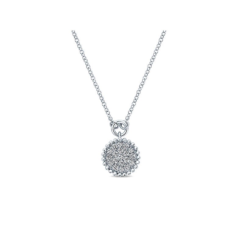 Gaby Necklace 14k White Gold Diamond Fashion