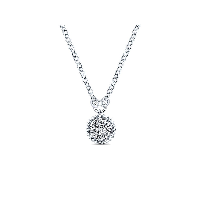 Gaby Necklace 14k White Gold Diamond Fashion