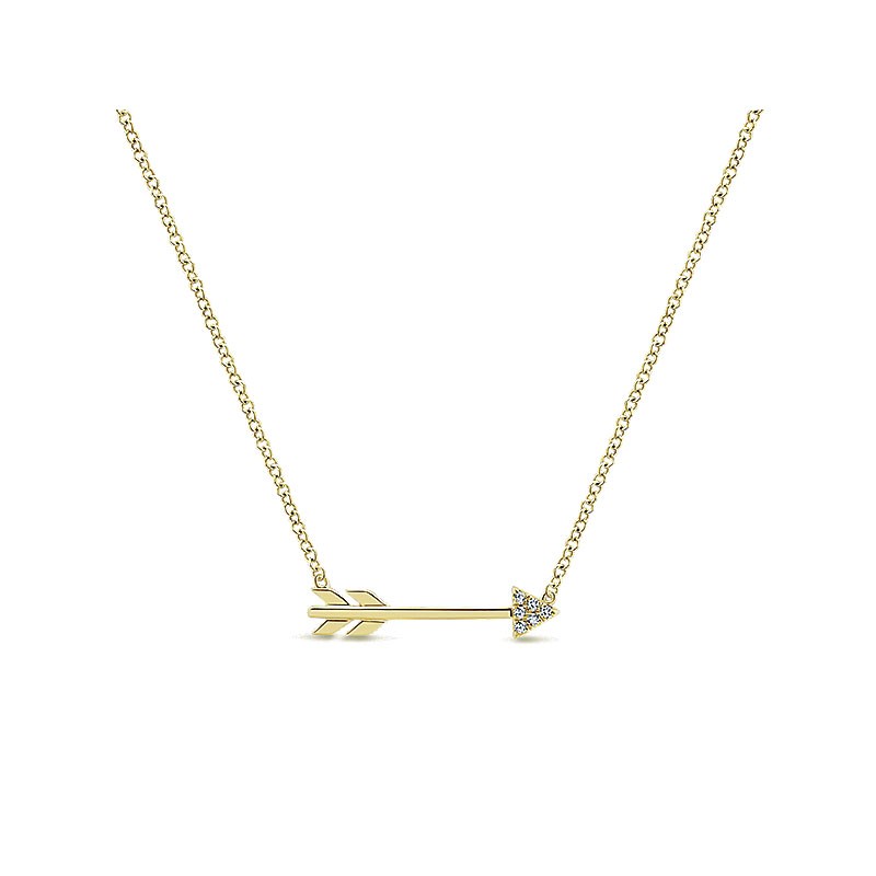 Gaby Necklace 14k Yellow Gold Diamond Fashion