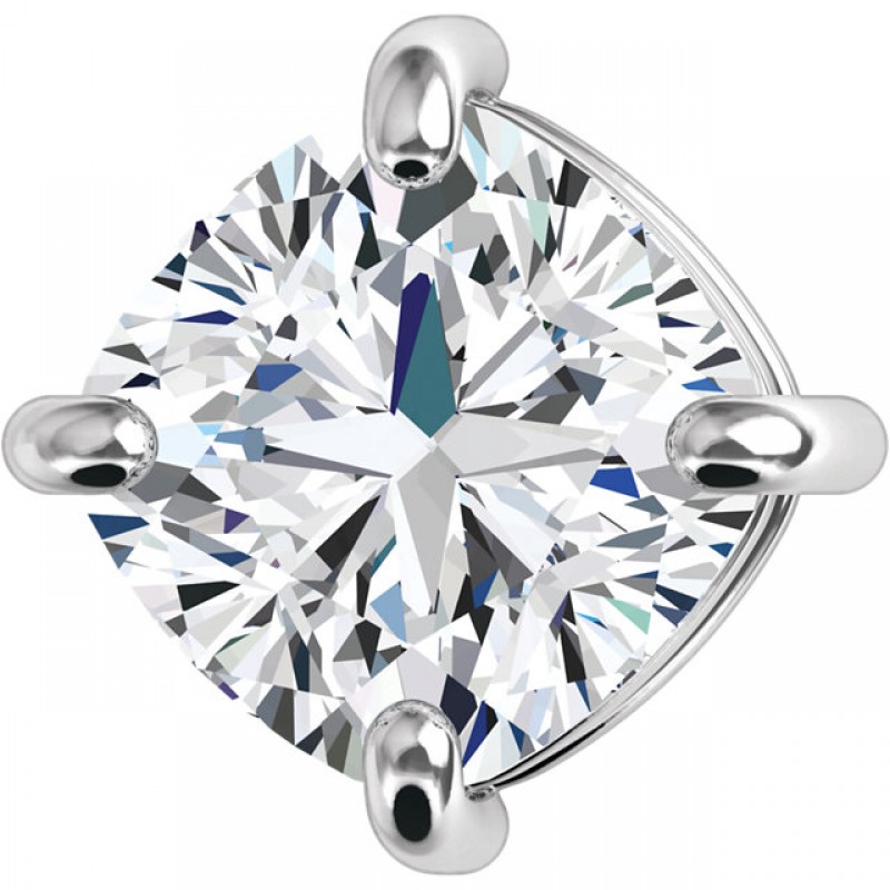 Claire Cushion Slide Pendant by DIAMELIA
