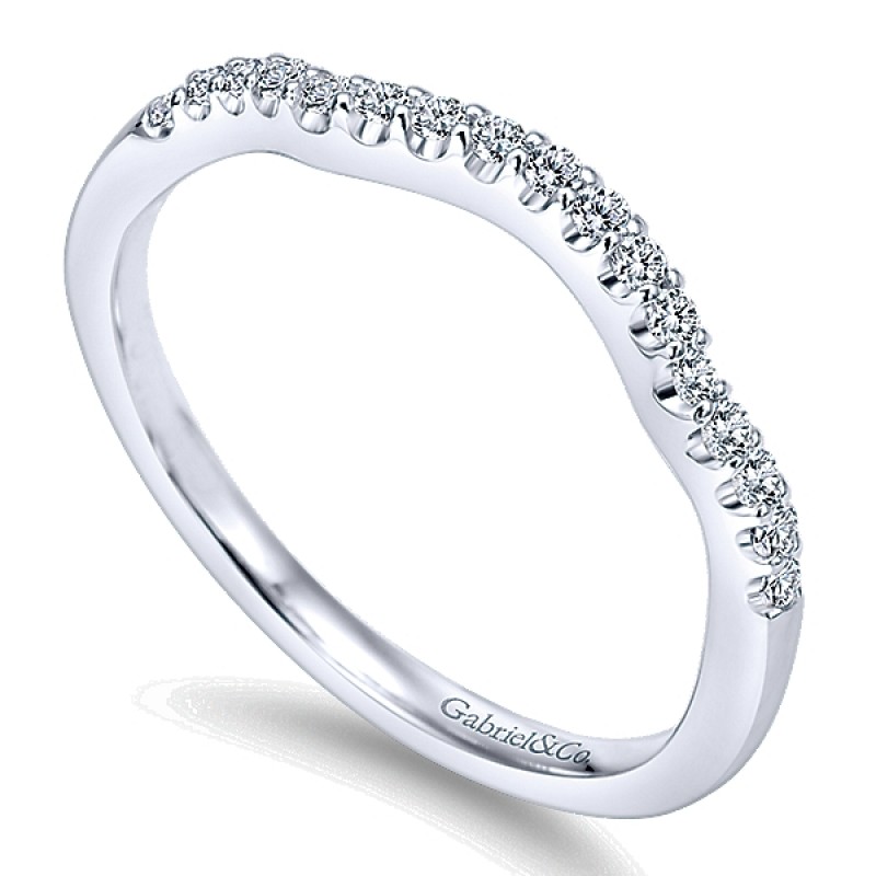14K Gold Curved Matching Band WB11828R3