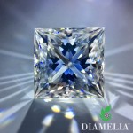 Princess Ideal Cut Diamelia Gem (6.09ct dew)