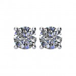 DIAMELIA® Gem 4 Prong Basket Stud Earrings