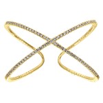 14k Yellow Gold Diamond Bangle