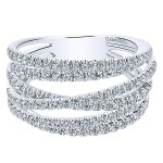 14k White Gold Diamond Wide Band LR50964W45JJ
