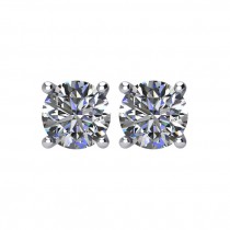 DIAMELIA® Gem 4 Prong Basket Stud Earrings