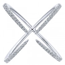14k White Gold and Diamond Diamond Claw Fashion Ring LR50929W45JJ