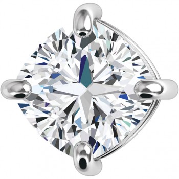 Claire Cushion Slide Pendant by DIAMELIA